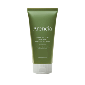 ARENCIA Green Tea + LHA Deep Pore Rice Cake Cleanser 150 ml