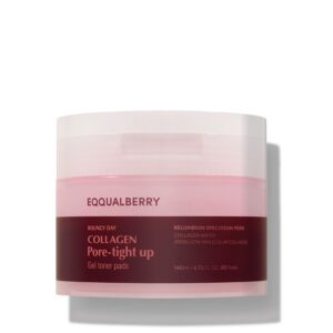 EQQUALBERRY Collagen Pore-Tight Up Gel Toner Pads 140 ml (60 pads)