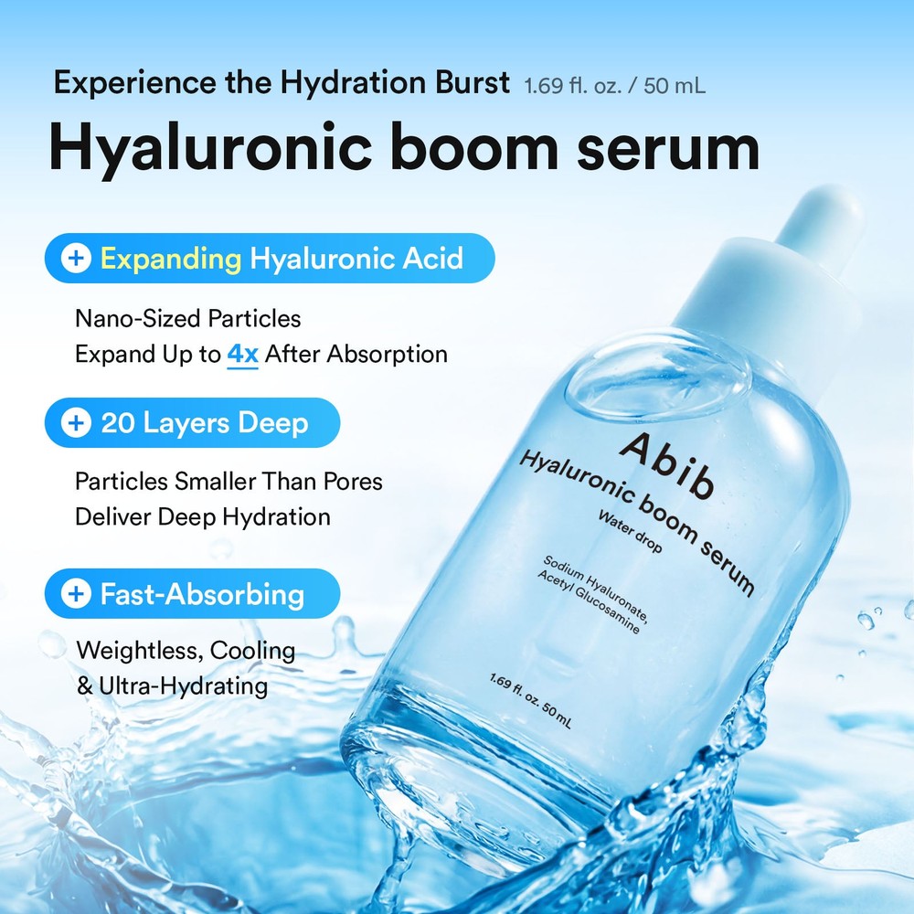 Abib Hyaluronic Boom Serum Water Drop 50 ml – fuktserum
