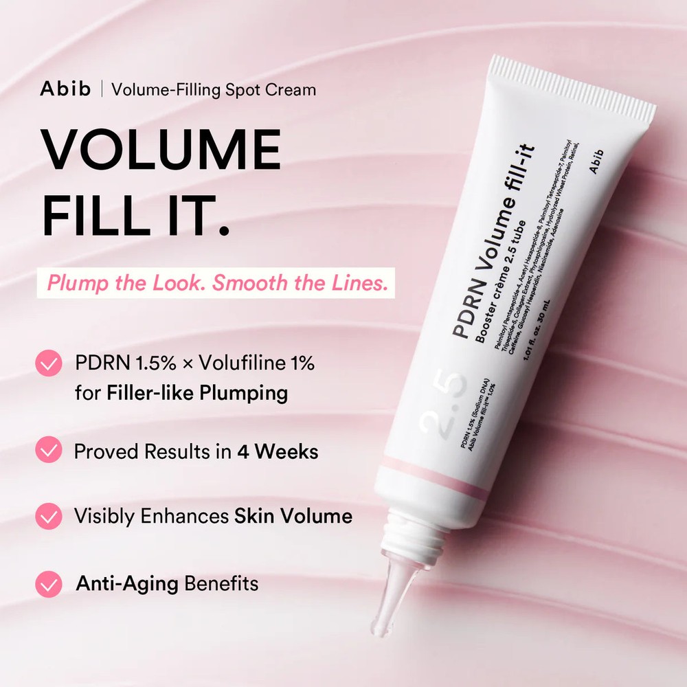 Abib PDRN Volume Fill-It Booster Cream 2.5 30 ml – oppstrammende krem
