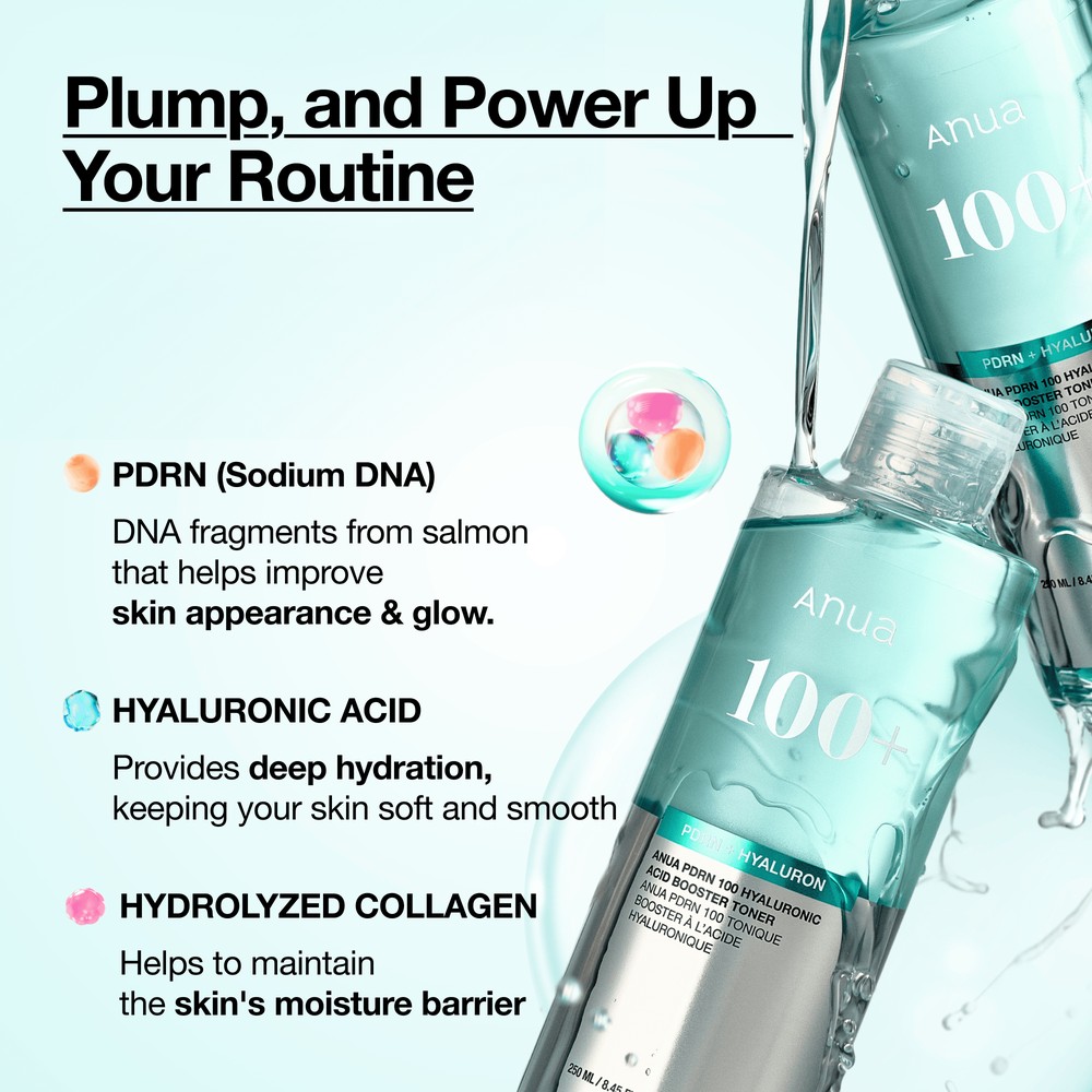 Anua PDRN 100 Hyaluronic Acid Booster Toner 250 ml – toner