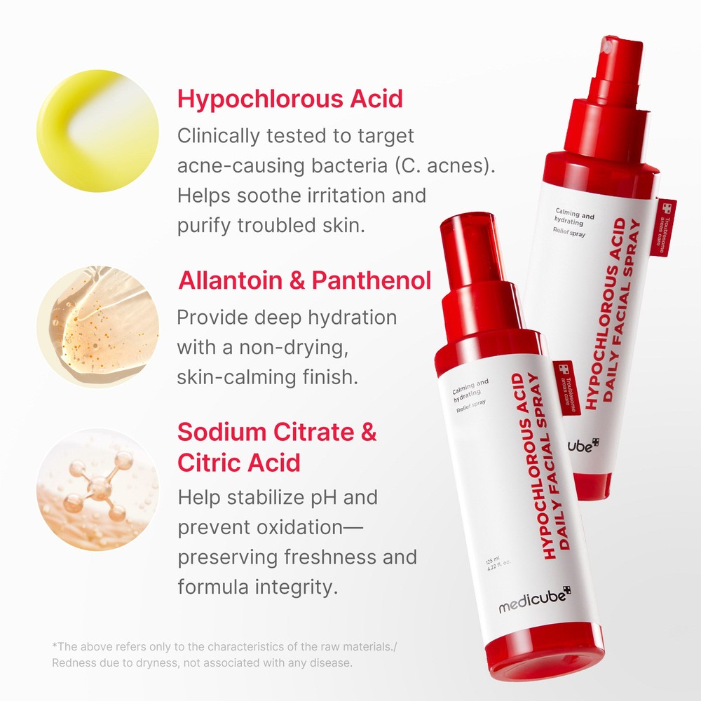 Medicube Hypochlorous Acid Daily Facial Spray 125 ml – ansiktsspray