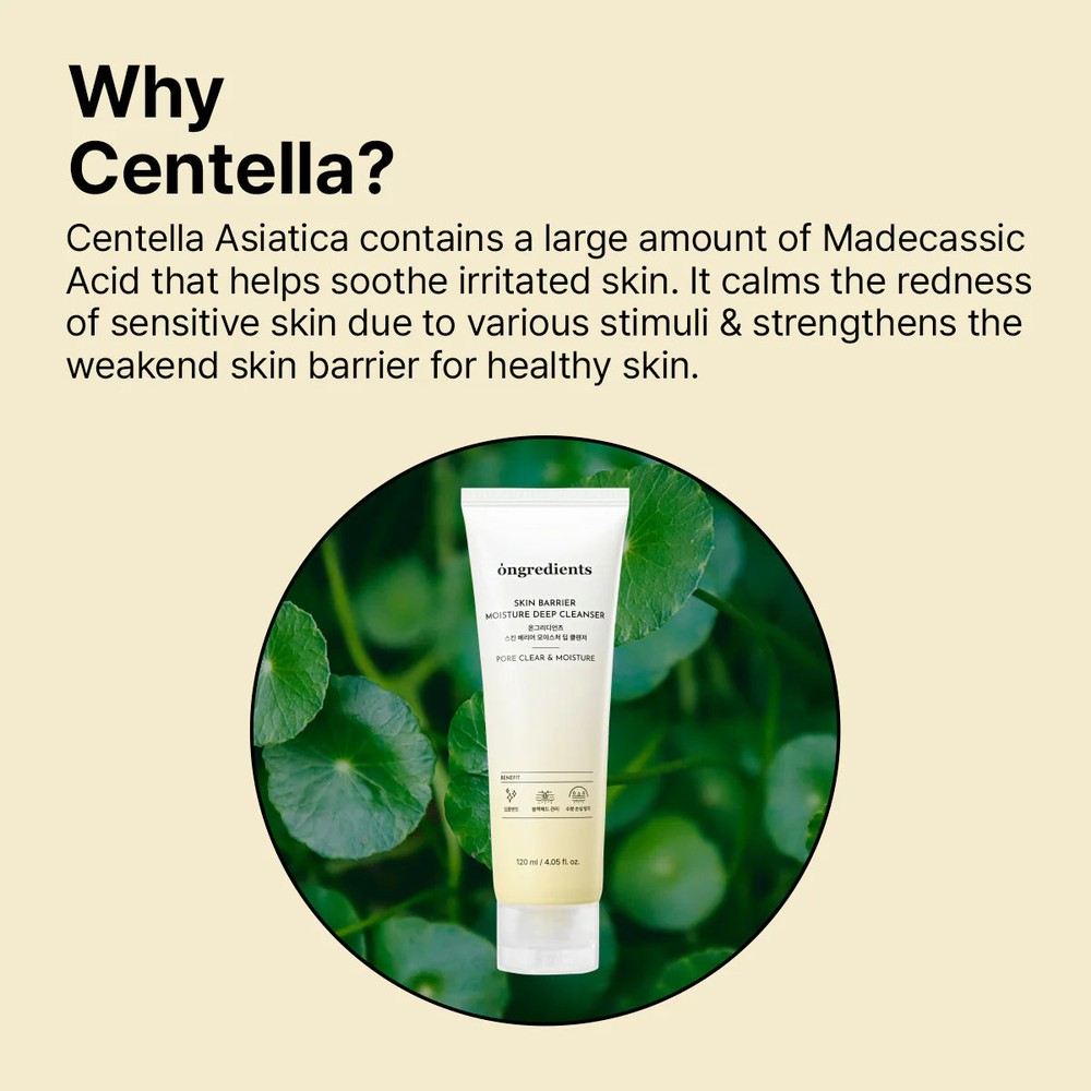 Ongredients Skin Barrier Moisture Deep Cleanser 120 ml – ansiktsrens