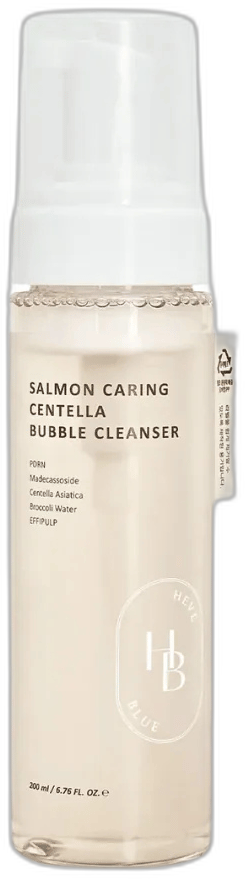 Heveblue Salmon Caring Centella Bubble Cleanser