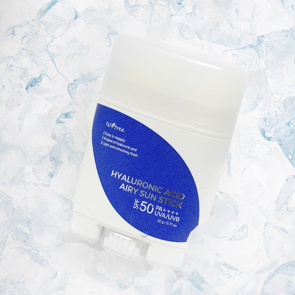 Isntree Hyaluronic Acid Airy Sunstick 50+ PA+++ – bilde 3