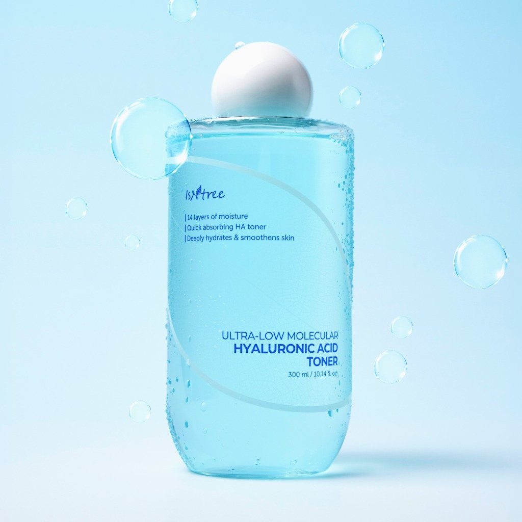 Isntree Ultra-Low Molecular Hyaluronic Acid Toner 300 ml – bilde 3