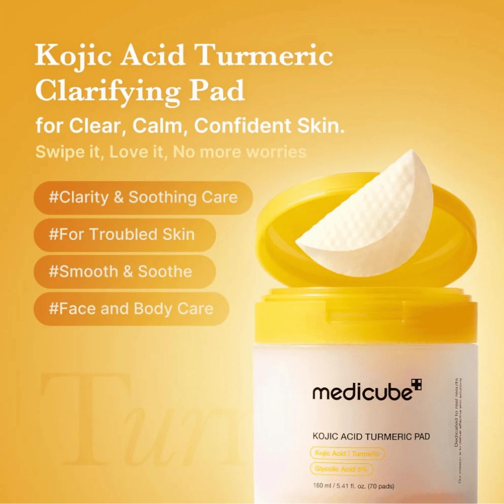 Medicube Kojic Acid Turmeric Toner Pad