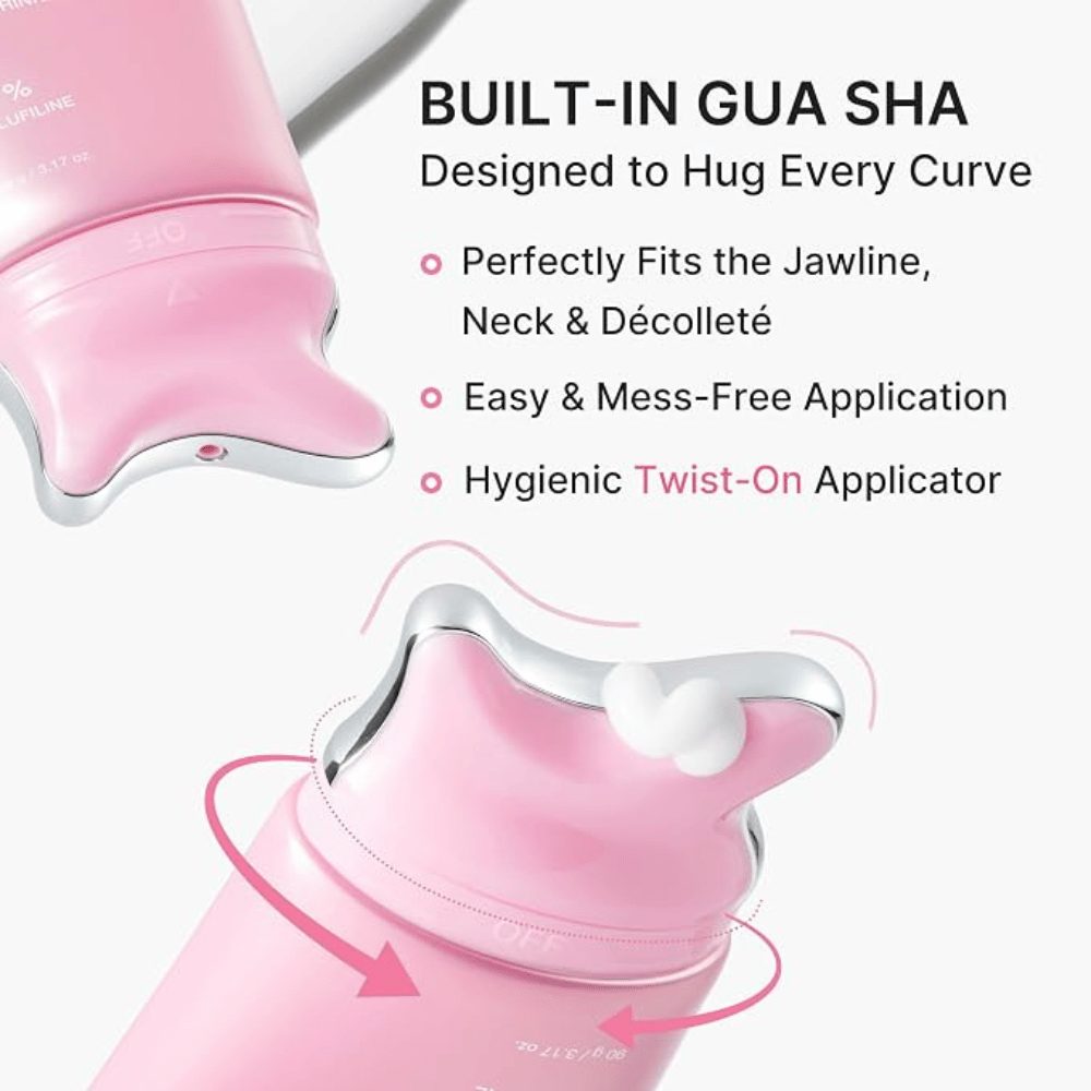 Medicube PDRN Collagen Gua Sha Neck Wrinkle Cream – innebygd gua sha-applikator
