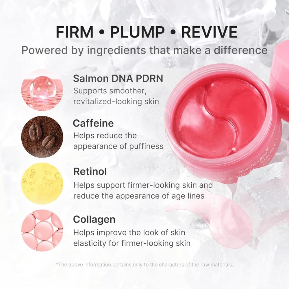 Medicube PDRN Pink Caffeine Collagen Eye Patch