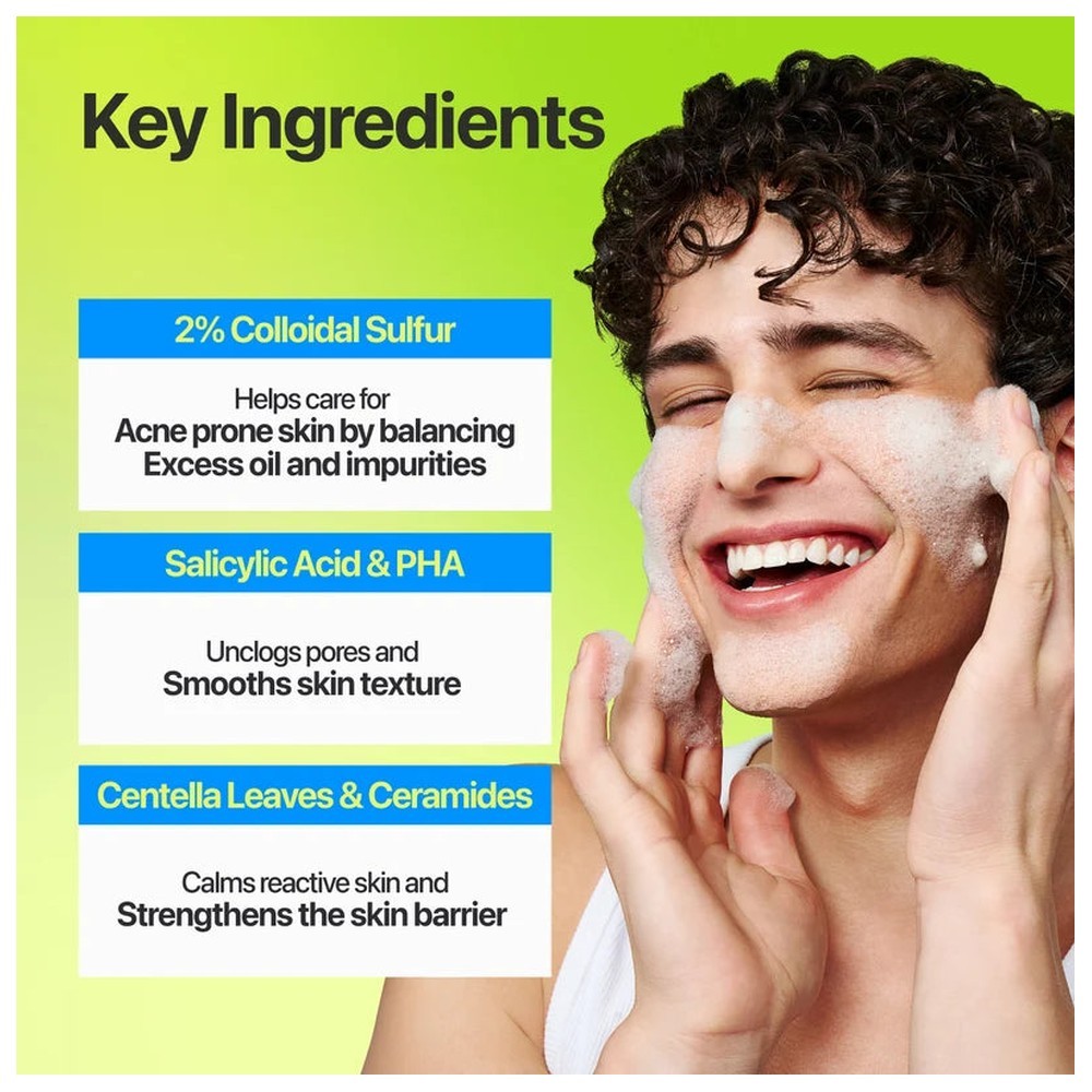 Numbuzin Zero Blemish Clarifying 2% Sulfur Cleansing Foam 150 ml