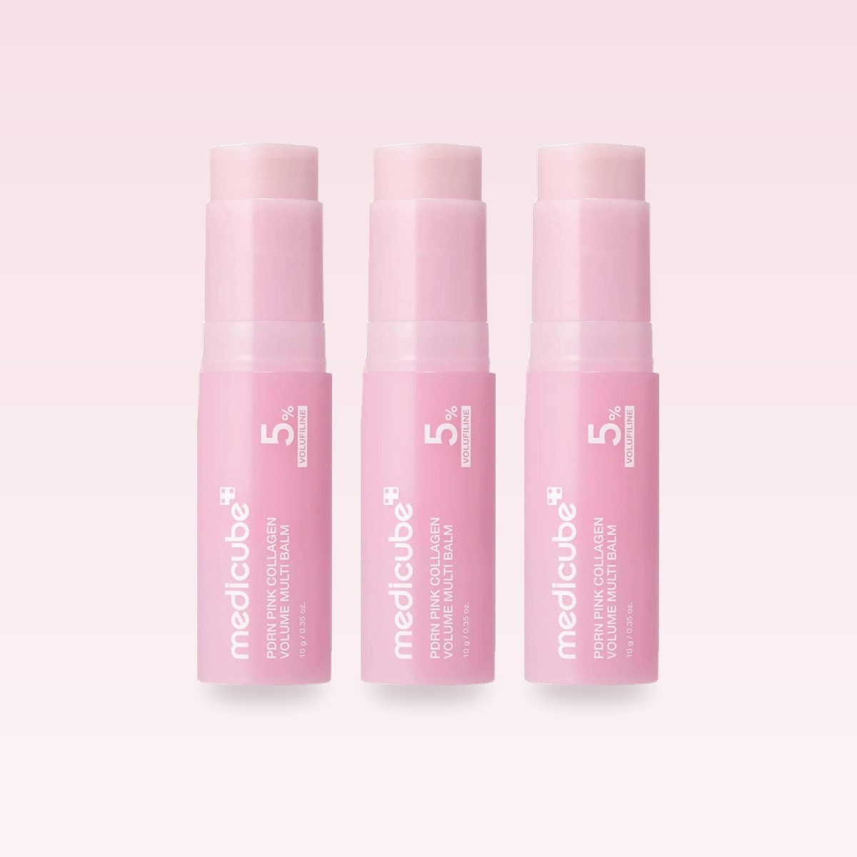 Medicube PDRN Pink Collagen Volume Multi Balm 3-pakk – tre balmer