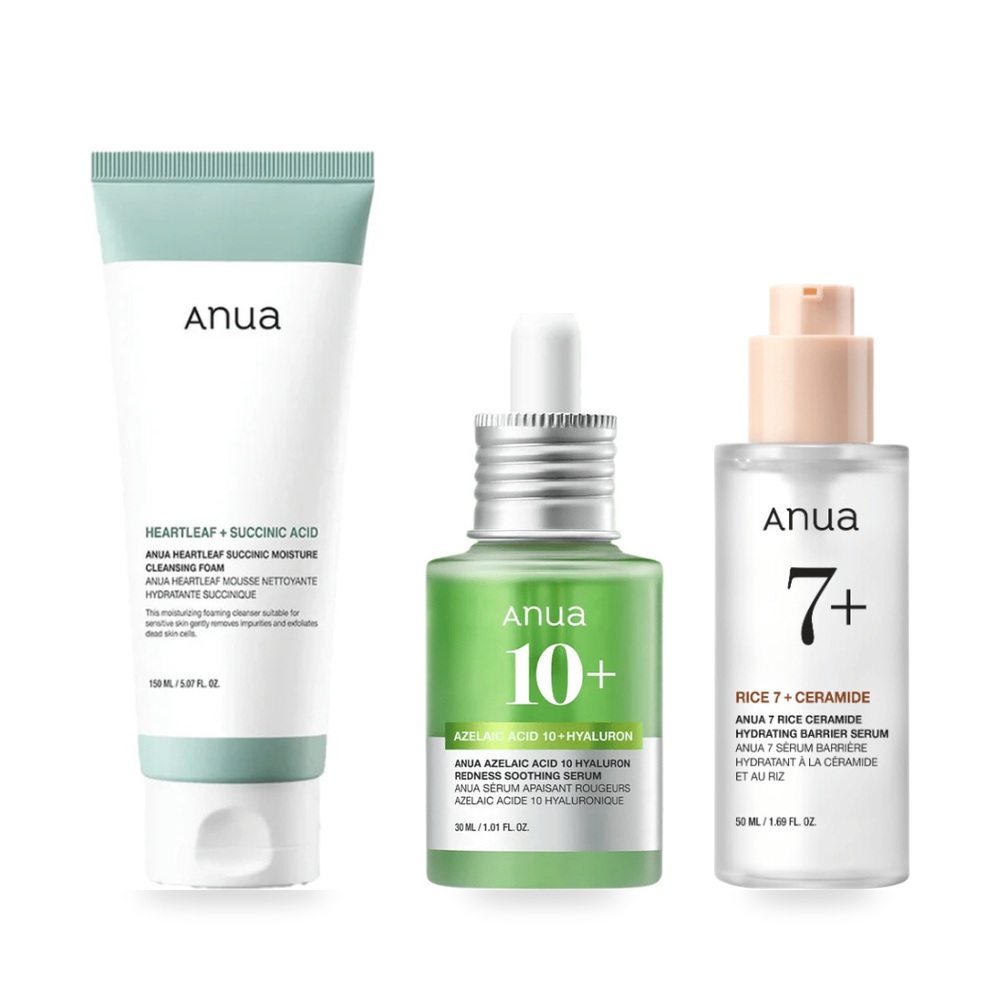 Rutine ved perioral dermatitt – Anua foam, Anua azelaic, Anua 7 serum